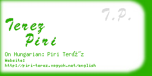 terez piri business card